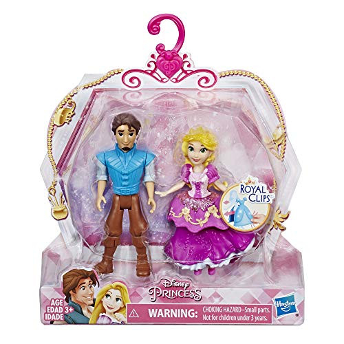 Disney Princess Rapunzel And Eugene Fitzherbert, 2 Dolls, Royal Clips Fashion, One-Clip Skirt
