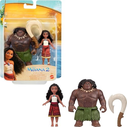 Disney Princess Mattel Disney Moana 2 Voyager 2 Doll Set, Moana & Maui Fashion Dolls In Removable Outfits With 4 Accessories, Inspired By The Movie