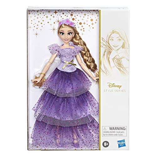 Disney Princess Style Series Rapunzel Fashion Doll, Contemporary Style Dress With Headband, Purse, And Shoes, Toy For Girls 6 And Up