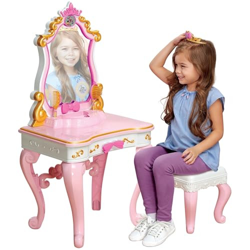 Disney Princess Ultimate Musical Vanity With Enchanting Messages & Celebration Song Includes Brush, Comb, Tiara & 5 Rings
