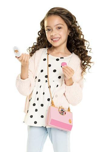 Disney Princess Style Collection Girls Evening Essentials Purse With Play Makeup Blush Compact In A Chic Cross-Body Purse