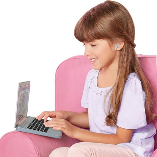 Disney Princess Style Collection Laptop With Phrases, Sound Effects & Music Girls Toy Pretend Laptop