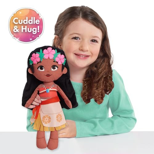 Disney Princess So Sweet Princess Moana, 12 Inch Plushie With Brown Hair, Disney Moana, Kids Toys For Ages 3 Up By Just Play