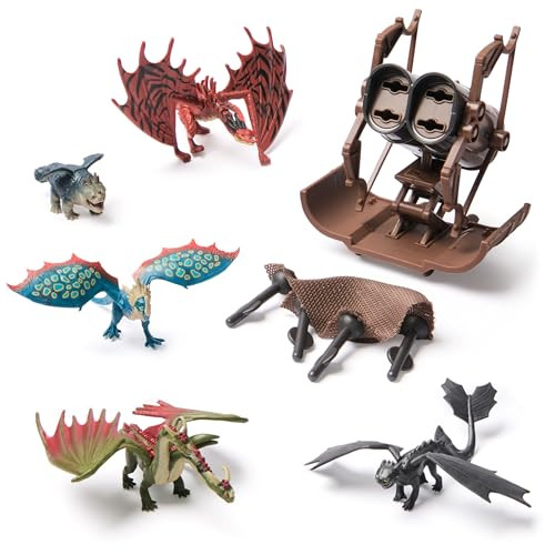 Dreamworks Dragons, 5-Pack Dragon Catcher Set With Hiccupãƒæ’Ã‚¢Ãƒ¢Ã¢‚¬Å¡Ã‚¬Ãƒ¢Ã¢‚¬Å¾Ã‚¢S Mangler Net Launcher, Kids Toys For Boys & Girls Ages 4 And Up