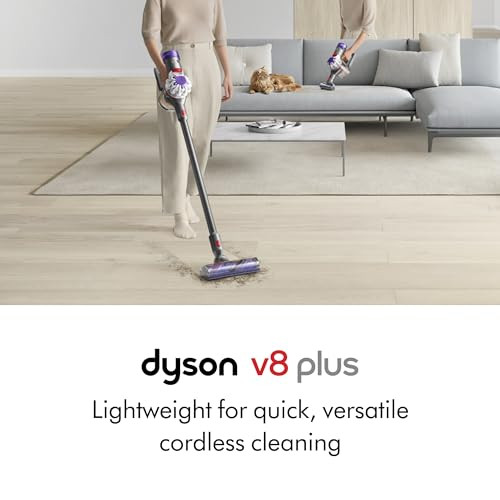 Dyson V8 Plus Cordless Vacuum, Cleans Hard Floors And Carpets, Detangles, Converts To Handheld, 115Aw, 2 Power Modes, Up To 40 Minutesãƒæ’Ã¢‚¬Å¡ÃƒŠã‚¹