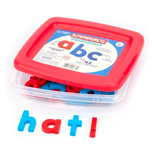 Educational Insights Color-Coded Lowercase Alphamagnets, Set Of 42 Magnetic Lowercase Letters: Perfect For Homeschool, Preschool Readiness & Classroom, Ages 3+