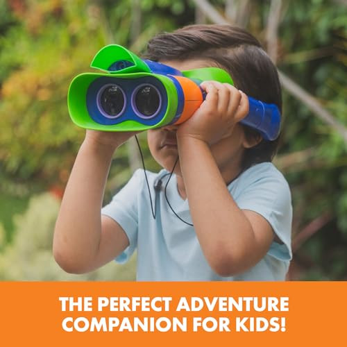 Educational Insights Geosafari Jr. Kidnoculars Extreme, Kids Binoculars With Audio, Perfect Outdoor Toy For Ages 5+