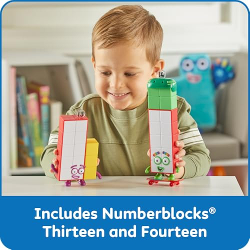 Hand2Mind Numberblocks Friends Thirteen And Fourteen Figures, Numbers For Toddlers, Math Toys For Kids 3-5, Small Figurines For Kids, Preschool Learning & Education Toys, Birthday s For Kids