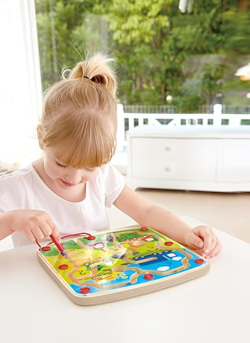 Hape Wooden Construction & Number Magnetic Maze