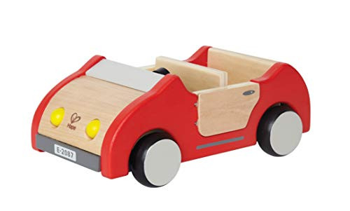 Hape Wooden Doll House Family Car Toy Vehicle Seats Up To 4 Figures For Complete Doll House Furniture Set