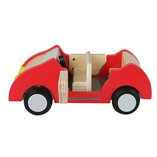 Hape Wooden Doll House Family Car Toy Vehicle Seats Up To 4 Figures For Complete Doll House Furniture Set