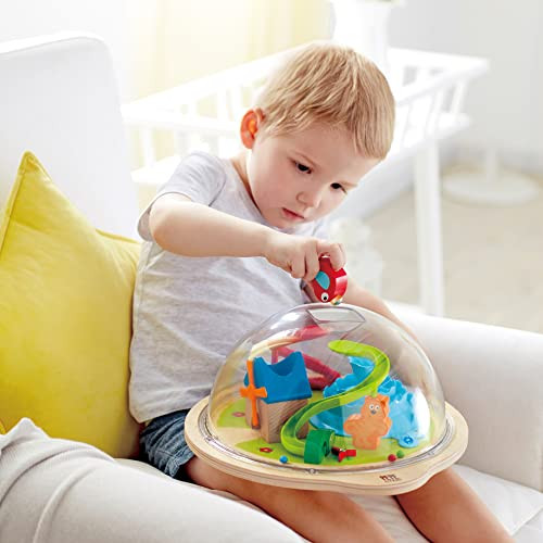 Hape Sunny Valley Adventure Dome  3D Toy With Magnetic Maze, Kids Play Dome Featuring Characters And Accessories