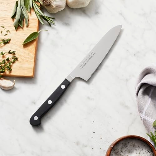 Henckels Classic Razor-Sharp Christopher Kimball Edition 5.5-Inch Serrated Prep Knife, German Engineered Informed By 100+ Years Of Mastery, Stainless Steel
