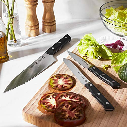 Henckels Dynamic Razor-Sharp 3-Pc Kitchen Knife Set, Chef Knife, Paring Knife, Utility Knife, German Engineered Informed By 100+ Years Of Mastery, Stainless Steel
