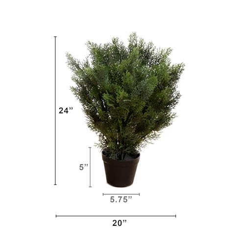 Nearly Natural 2Ft. Cedar Artificial Bush (Indoor/Outdoor)