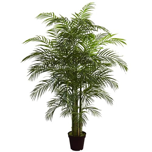 Nearly Natural 6.5Ft Artificial Areca Palm Tree, Uv Resistant (Indoor/Outdoor)