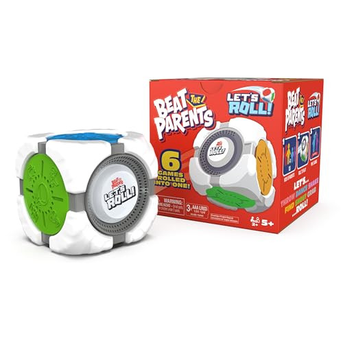 Spin Master Games, Beat The Parents: Letãƒæ’Ã‚¢Ãƒ¢Ã¢‚¬Å¡Ã‚¬Ãƒ¢Ã¢‚¬Å¾Ã‚¢S Roll., 6-In-1 Electronic Game Cube, Fun Activity For Kids, Family Game Night, Interactive Toy, 2-6 Players, For Ages 5 & Up