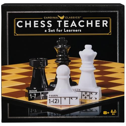 Spin Master Games, Cardinal Classics Chess Teacher, Learn To Play Strategy Board Games For Beginners, Chess Set For Kids, Valentine'S Day s For Couples, 2 Players, For Ages 8 & Up