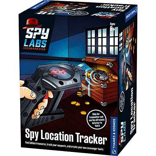 Thames & Kosmos Spy Labs Inc: Spy Location Tracker By Thames & Kosmos  Find Treasures, Evidence, Track Suspects, Create Scavenger Hunts  Essential Gadget W/Ultrasonic Sensors For Young Investigators