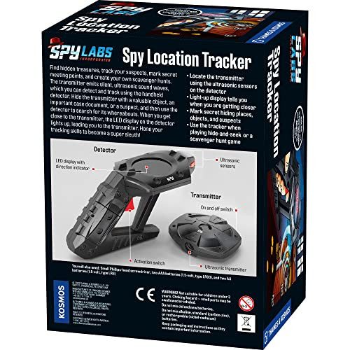 Thames & Kosmos Spy Labs Inc: Spy Location Tracker By Thames & Kosmos  Find Treasures, Evidence, Track Suspects, Create Scavenger Hunts  Essential Gadget W/Ultrasonic Sensors For Young Investigators