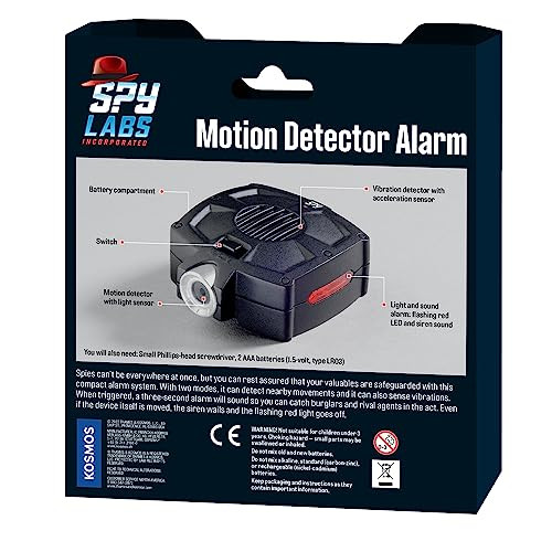 Thames & Kosmos Spy Labs Inc: Motion Detector Alarm By Thames & Kosmos  Safeguard Valuables With Compact Alarm System  Essential Tools And Tricks Of The Trade From The Detective Gear Experts For Young Investigators