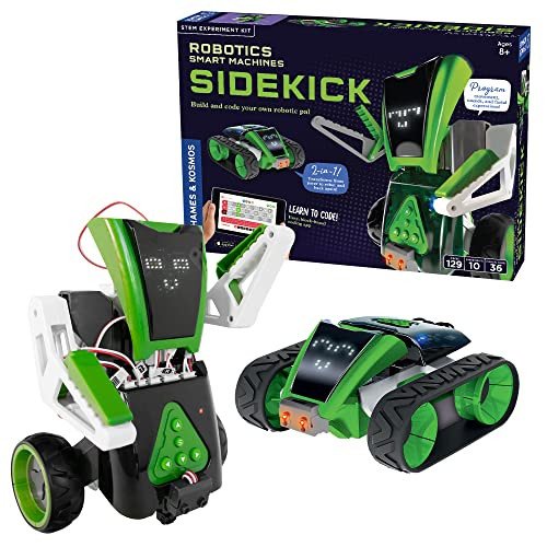 Thames & Kosmos Robotics: Smart Machines Ãƒæ’Ã‚¢Ãƒ¢Ã¢‚¬Å¡Ã‚¬Ãƒ¢Ã¢Š¬Ã…Œ Sidekick  Build A 4-Wheeled Rover & A 2-Wheeled Robot  Customizable Intro To Robotics & Programming  Includes Leds, Speaker, Motors, Infrared Sensor
