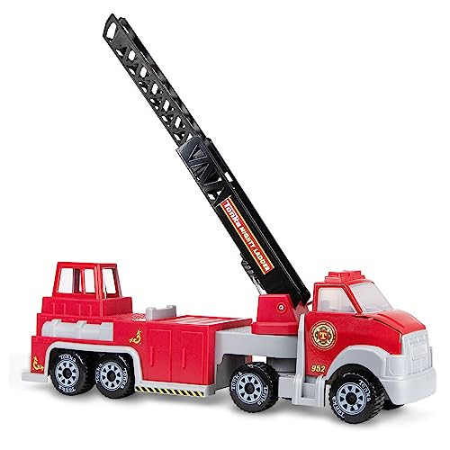 Tonka Steel Classics Hook Nãƒæ’Ã‚¢Ãƒ¢Ã¢‚¬Å¡Ã‚¬Ãƒ¢Ã¢‚¬Å¾Ã‚¢ Ladder Fire Truck Ãƒæ’Ã‚¢Ãƒ¢Ã¢‚¬Å¡Ã‚¬Ãƒ¢Ã¢Š¬Ã…Œ Made With Steel & Sturdy Plastic, Red Toy Construction Truck, Boys And Girls, Kids, Toddlers, Ages 3+