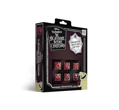 Usaopoly Disney The Nightmare Before Christmas Premium Dice Set, Red