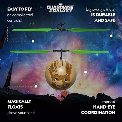 World Tech Toys Marvel Groot Flying Toy Ãƒæ’Ã‚¢Ãƒ¢Ã¢‚¬Å¡Ã‚¬Ãƒ¢Ã¢Š¬Ã…Œ Motion Sensing Flying Ball With Usb Charging - Marvel Licensed - Indoor/Outdoor Drone For Kids Ages 6+