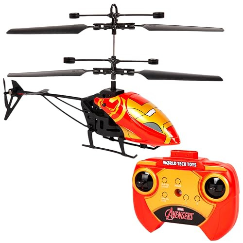 World Tech Toys Marvel Iron Man Rc Helicopter Ãƒæ’Ã‚¢Ãƒ¢Ã¢‚¬Å¡Ã‚¬Ãƒ¢Ã¢Š¬Ã…Œ Easyãƒæ’Ã‚¢Ãƒ¢Ã¢‚¬Å¡Ã‚¬Ãƒ¢Ã¢Š¬Ã‹Å“Fly Remote Control Helicopter With Led Lights, Durable Body, Coaxial & Rear Rotors Ãƒæ’Ã‚¢Ãƒ¢Ã¢‚¬Å¡Ã‚¬Ãƒ¢Ã¢Š¬Ã…Œ Kids 8+