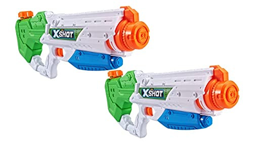 Xshot Shot Xshot Water Warfare Pressure Jet Water Blaster (2 Pack) By Zuru Watergun, X Water Toys, 2 Pressure Jets, Summer Fun Activities, Outdoor And Swimming Pool Use For Boys And Girls