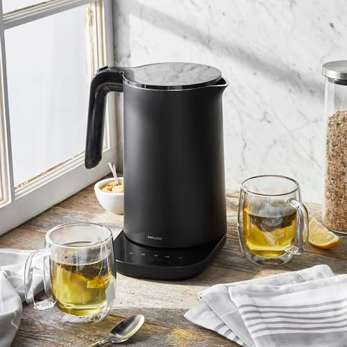 Zwilling Enfinigy Electric Kettle Pro Mug & Tea Towel 9-Pc Set - Black