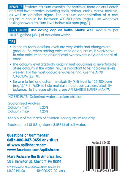 Api Marine Calcium Reef Aquarium Calcium Solution 16-Ounce Bottle