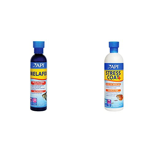 Api Melafix Bacterial Infection Remedy And Stress Coat Water Conditioner Bundle