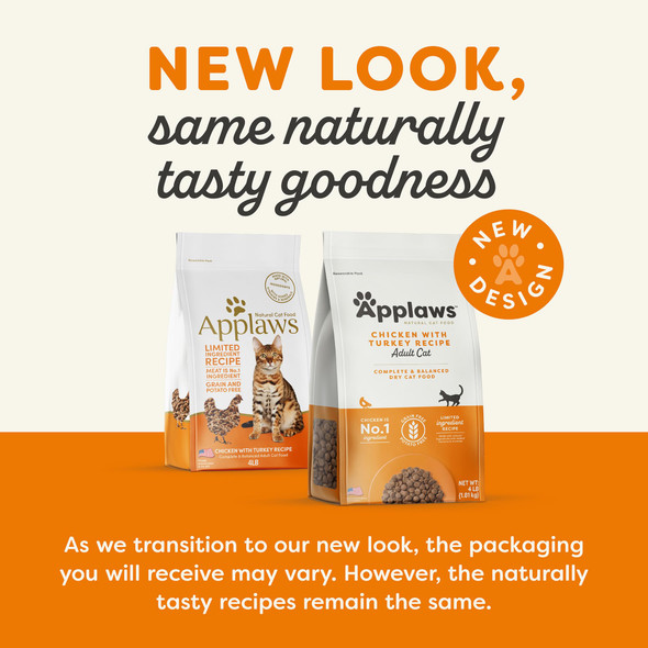 Applaws Complete Dry Cat Food Grain- Limited Ingredient With Added Vitamins & Minerals Protein Supports Digestion Chicken (11 Pound Bag)