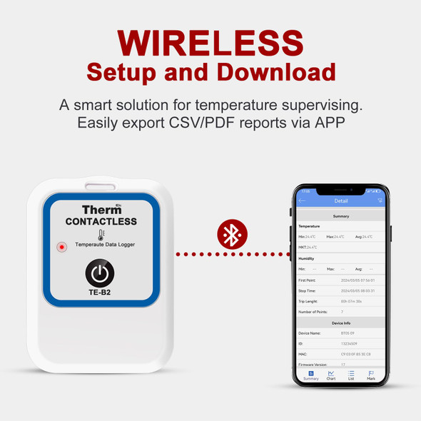 Aprvtio Aquarium Thermometer Aprvtio Te-B2 Et Smart Fish Tank Thermometer Refrigerator Temperature Data Logger With App Monitor Alert Data Export Temperature Data Logger For Greenhouse Reptile