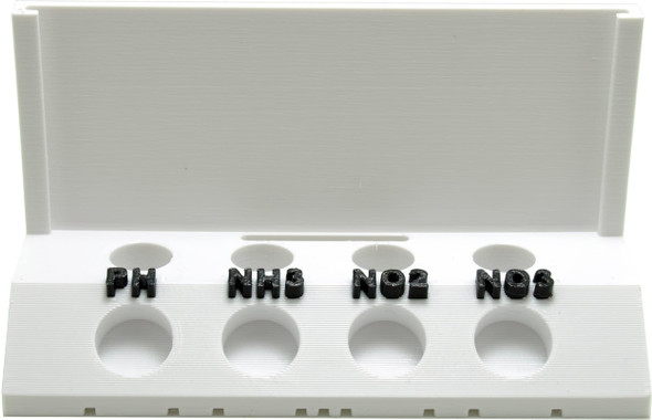 Aquameta Aquarium Test Tube Holder With Rack - For Api Freshwater Master Test Kit - 4 Slots Test Tube Rack Ãƒ¢Ã‚Š¬Ã‚‚¬Å’ Black