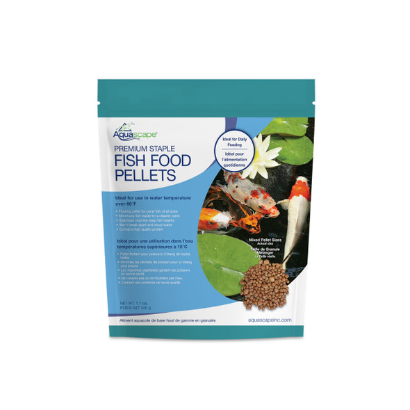 Aquascape Premium Staple Pond And Koi Fish Food Mixed Pellet Size 2.2-Pounds