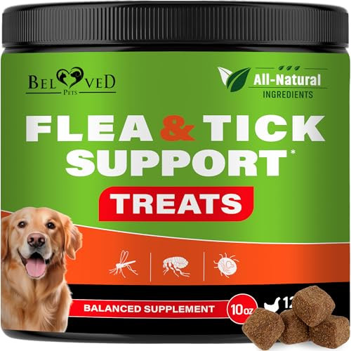 Beloved Pets Flea And Tick Prevention Chewable Pills For Dogs - Revolution Oral Flea Treatment For Pets - Pest Control & Natural Defense - Chewables Small Tablets Made In Usa (Chicken)