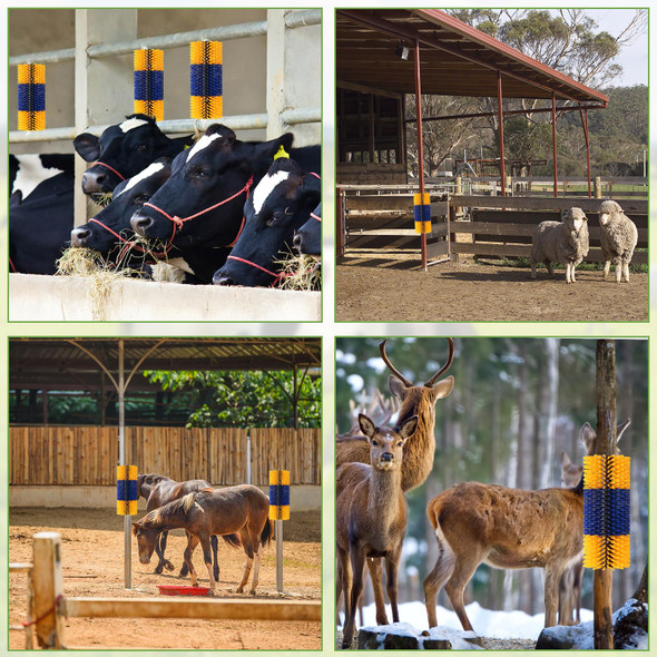 Bshome Livestock Scratching Brush 17.5 X 7.8 Inch Goat Brushes For Grooming Horse Brushes For Shedding Livestock Brush With 4 Screws Great For Horse Elk Cattle Pig Sheepã£¯Ã‚¼Ã‹ Greenã£¯Ã‚¼Ã‚‚¬°