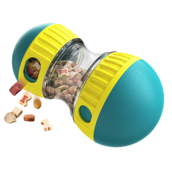 Cosowo Interactive Dog Treat Dispenser And Puzzle Toys Dog Slow Food Feeder Rolling Ball For Reducing Boredom And Iq Training Toys Green