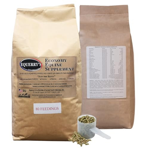 Equerry'S S Economy Equine Supplement - Horse Probiotics Supplement For Horses Horse Vitamins And Minerals Supplement With Enzymes And Selenium 10Lb