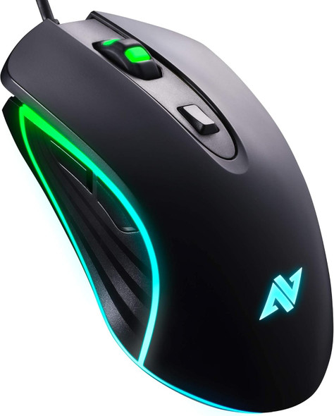 AM6 AM8 Gaming Mouse 4Dpi Levels (800, 1600, 2400, 3200) I Programmable Buttons I Wired Ergonomic USB Mouse (AM8) AM6 AM8 Gaming Mouse 4Dpi Levels (800, 1600, 2400, 3200) I Programmable Buttons I Wired Ergonomic USB Mouse (AM8)