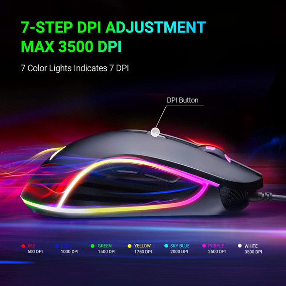 AM6 AM8 Gaming Mouse 4Dpi Levels (800, 1600, 2400, 3200) I Programmable Buttons I Wired Ergonomic USB Mouse (M30) AM6 AM8 Gaming Mouse 4Dpi Levels (800, 1600, 2400, 3200) I Programmable Buttons I Wired Ergonomic USB Mouse (M30)