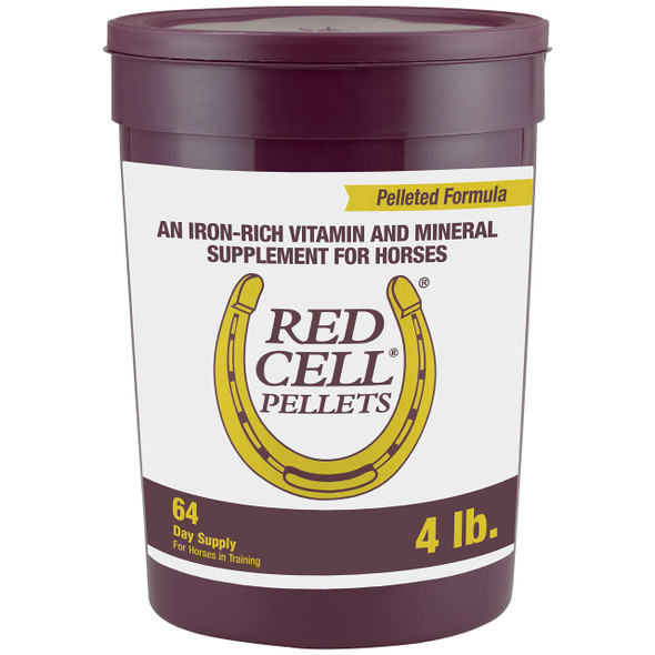 Farnam Horse Health Red Cell Pellets Vitamin-Iron-Mineral Supplement For Horses Helps Fill Important Nutritional Gaps In Horse'S Diet 4 Lbs. 64-Day Supply
