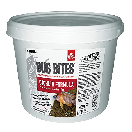 Fluval Bug Bites Cichlid Fish Food Granules For Small To Medium Sized Fish 3.74 Lb. A6598