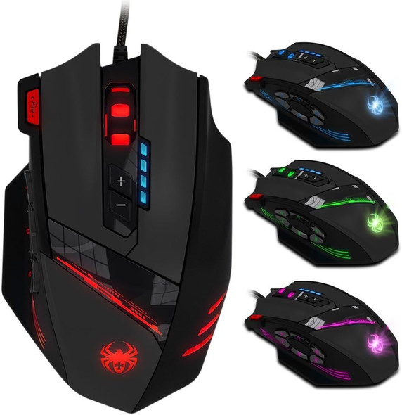 12 Programmable Buttons C12 Gaming Mouse, AFUNTA Laser Double-Speed Adjustment 8000DPI Mice Support 4 Level Switch 12 Programmable Buttons C12 Gaming Mouse, AFUNTA Laser Double-Speed Adjustment 8000DPI Mice Support 4 Level Switch