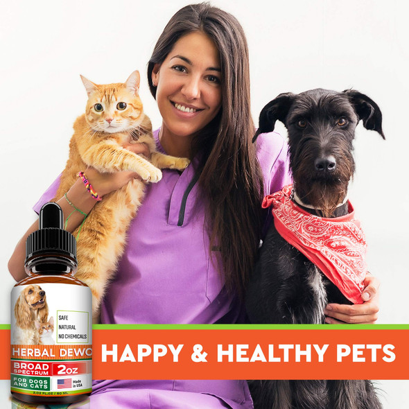 Furfinds Herbal Cleanse Fot Cats And Dogs - Homeopathics Parasites And Toxins For Dogs And Cats - All Breeds And Size - Puppy & Kitten - 2Oz