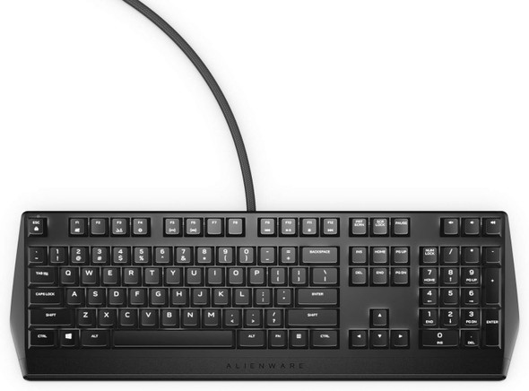 Alienware - AW310K Mechanical Gaming Keyboard AW310K: Cherry MX Red Switches - Nkro - Per-Key White LED - USB Passthrough & Media Control - 5 Onboard Profiles Black Alienware - AW310K Mechanical Gaming Keyboard AW310K: Cherry MX Red Switches - Nkro - Per-Key White LED - USB Passthrough & Media Control - 5 Onboard Profiles Black