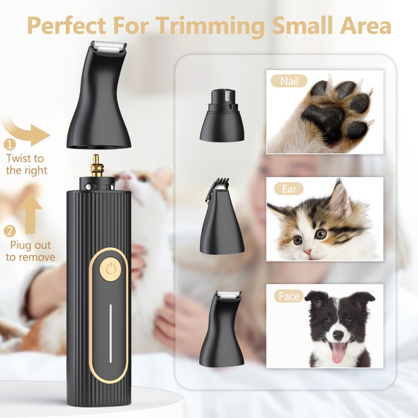 Gooad Dog Clippers For Grooming For Heavy Thick Hair&CoatsLow Noise Hair TrimmerRechargeable Cordless Pet Shaver Dog Grooming Kit With Paw Trimmer Nail Grinder For Small Large Dogs